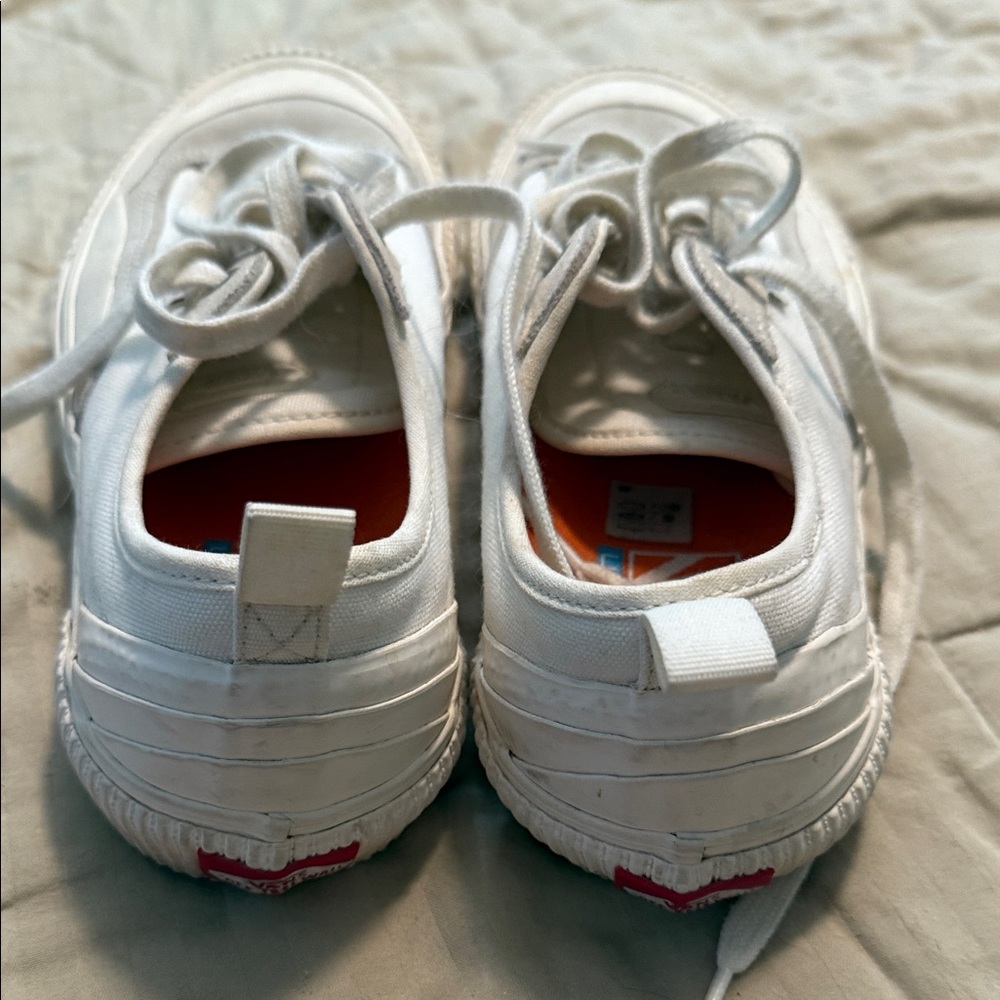 Vans Classic Off-White Canvas Sneakers - Picture 3 of 6